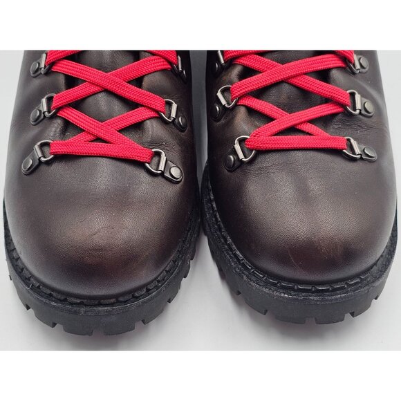 Woolrich Rockies Women's Brown Leather Dark Gray Wool Hiking Boots Sz 9.5 2908 - Picture 5 of 16